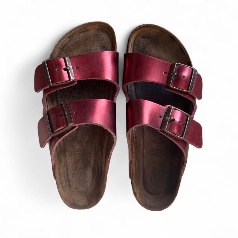 Birkenstock Women's Arizona Metallic Dark Tourmaline 38 - Women Size 7